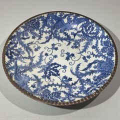 某有名骨董市買入 共箱 大正時代 富貴長春 色絵金彩 古伊万里 色絵