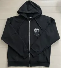 スツーシー パーカー 高人気STUSSY 8ボールシリーズ Ball Crew ブラック8パターンプリントスウェットシャツ ルーズフィット 丸首 男女兼用