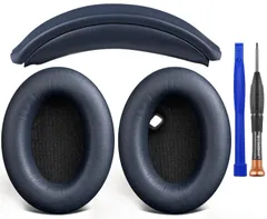 新品 SOULWIT イヤーパッド + ヘッドバンド セット Sony WH-1000XM4 (WH1000XM4) Over-Ear 用 ヘッドセット 交換 キット ヘッドホン 替え パッド 劣化防止 クッション DIY ヘッドストラップパッド 修理 部品 