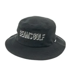 BEAMS GOLF ビームスゴルフ  バケットハット コーデュロイ  ブラック系 59cm [240101588271] ゴルフウェア ストスト