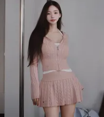 カインダミ ケーブル フォールディング ニット スカート