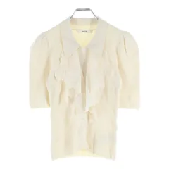 snidel (スナイデル) ラッフル刺繍 ニットプルオーバー セーター アイボリー レディース SWNT251217