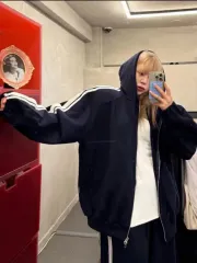 ジーンバニー トラックスカート ジップアップセット ネイビー