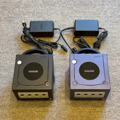 1-139【訳あり】ゲームキューブ 本体 ブラック バイオレット 2台 まとめ売り ACアダプタ付き