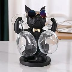 フレンチブルドッグ 置物 シルバー サングラス オブジェ ブルドッグ