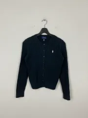 ポロラルフローレン ケーブルニット カーディガン L(12-14)