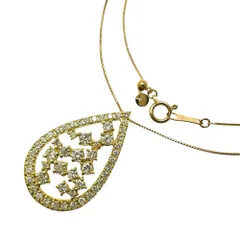ダイヤモンド 計1.00ct ネックレス K18ゴールド 18金  4.5g 45cm レディース 【中古】【真子質店】【NN】