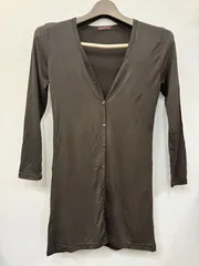 ロングカーディガン 薄手 ブラック Vネック 送料無料