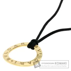 BVLGARI ブルガリ ロゴサークル ネックレス K18YG レディース [中古]