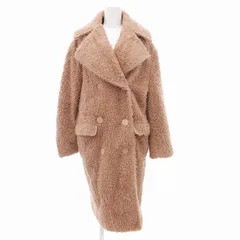 エモダ EMODA ロングコート ジャケット 起毛 ダブル F ピンク /JS