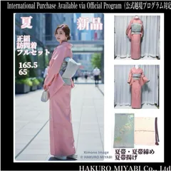 正絹　薄物　夏着物　紋付き　色無地　フルセット　未着用　しつけ　オ4