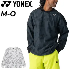 ヨネックス ユニトレーナー 長袖 YONEX メンズ レディース 大人  総柄 プルオーバー スウェットシャツ UVカット バドミントン テニス ソフトテニス スポーツウエア 長そで スポーツシャツ 男女兼用 練習着   /30124