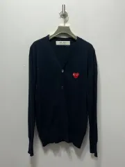 コム・デ・ギャルソン PLAY ブラック カーディガン M