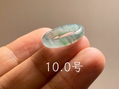 L17-194 氷種 黒翡翠 16.5号 グアテマラ産A貨本翡翠くりぬき リング