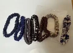 カラーお選びいただけます♪ シュシュ　3本セット　シルク100%