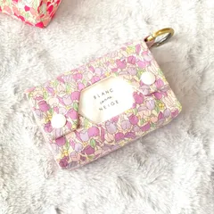 ハンドメイド ポケットティッシュケース カラビナ付き チューリップ