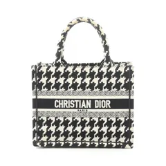 ディオール Dior トートバッグ BOOK TOTE ブックトート スモール M1265ZTQT ブラック/ホワイト キャンバス ブックトート スモール レディース Used B