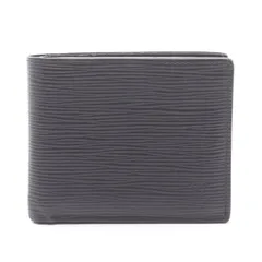 ルイ・ヴィトン LOUIS VUITTON 二つ折り財布 ポルトフォイユ マルコ NM M62289 ノワール レザー ポルトフォイユマルコNM メンズ Used B