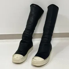 40 RICK OWENS リックオウエンス 17SS DRKSHDW(リックオウエンス ダークシャドウ) コーティング ソックス スニーカー SBWP