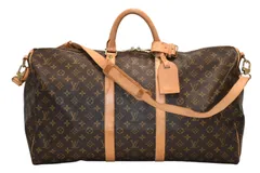 LOUIS VUITTON ルイヴィトン キーポル バンドリエール55 ボストンバッグ M41414 モノグラム ブラウン 美品 中古 4b011229