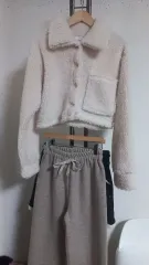 ボアフリース クロップド ファー ジャケット 66