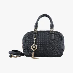 ヴェルサーチェ(ヴェルサーチ)VERSACEメデューサ デメテル バニティ サッチェル ブラック レザー 