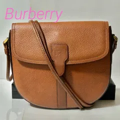 Burberry バーバリー ヴィンテージ ブラウン レザー ノバチェック ショルダー バッグ B6897010N