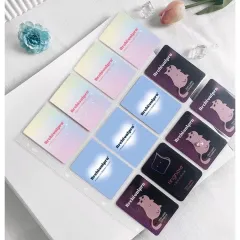 アルバム トレカ チェキ ポラロイド 収納ボックス 12ポケット 3穴 バインダー 片面 バインダー リフィル