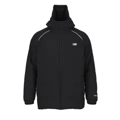 ニューバランス 中綿ジャケット メンズ Newbalance パデッドジャケット ショート 中わた  はっ水 用 アウター スポーツウェア ウエア  フード付き 着 メンズアウター  黒  服  メンズファッション/AMJ53172-BK
