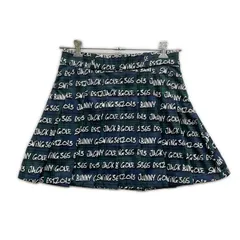 中古 レディース ジャックバニー Jack Bunny!! スカート 2(L) 緑×紺 裏起毛 防寒  総柄 一体型インナーパンツ　2024年モデル