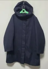 UNIQLO フード ダウン / サイズ M (ネイビー)