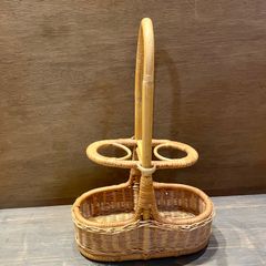 ラタン製 フラワースタンド 3段 鉢置き台 - メルカリ