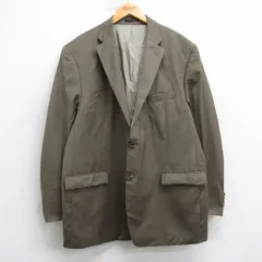 L/古着 ラルフローレン 長袖 ブランド テーラード ジャケット メンズ ロング丈 ウール カナダ製 濃ベージュ 25dec11