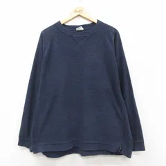 L/古着 コロンビア 長袖 フリース ジャケット メンズ 00年代 00s ラグラン クルーネック 紺 25dec11