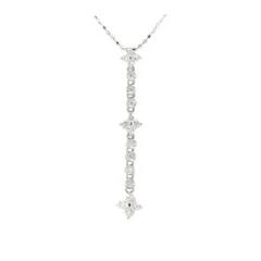 ヴァンドーム青山 ダイヤモンド ネックレス 0.22ct K18WG(18金 ホワイトゴールド)  質屋出品