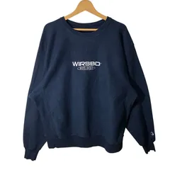 00's vintage 00年代 ヴィンテージ Champion PREMIUM REVERSE WEAVE チャンピオンプレミアムリバースウィーブ スウェット トレーナー フロント刺繍 ElSalvador製 Lサイズ ネイビー