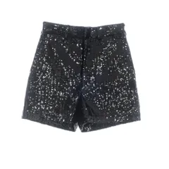 【中古】ジュンヤワタナベ JUNYA WATANABE 2024年春夏 ストレッチ ナイロン スパンコール ショートパンツ ブラック【サイズXS】【レディース】
