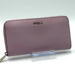 フルラ FURLA 長財布 ペールピンク ラウンドファスナー お札入れ ゴールド金具 レディース レザー