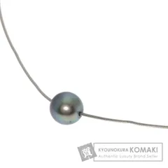 TASAKI タサキ ブラックパール 真珠 ワイヤー ネックレス K18WG レディース [中古]