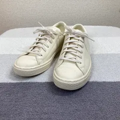 【コンバース】オールスター　スニーカー　CONVERSE　アイボリー　24cm　レザー　クップ ALL STAR COUPE OX