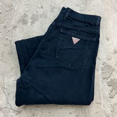 90s USA製 GUESS JEANS デニムパンツ ゲスパン ジーンズ W30 ネイビー 