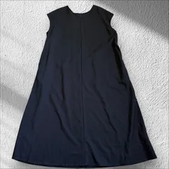 【タグ付き未使用】スタジオクリップ　リネン混　ノースリーブロングワンピース　ブラック　黒　フリーサイズ　レディース　春夏