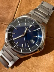 シチズン☆エコドライブ　電波ソーラー時計☆メンズ☆稼働品☆