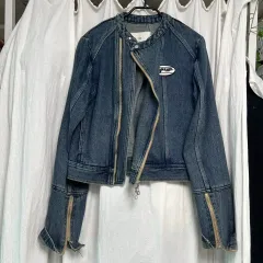 YUSEユズ デニム ライダースジャケット