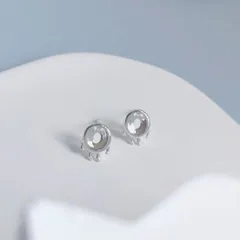 ピアス レディース S925 シルバー ドーナツ かわいい ユニーク キャラクター オープン 普段使い 楽しい プレゼント ギフト バレンタイン 面白い お出かけ パーティー デート シンプル 軽量 付け心地 ギフト 贈り物 入学式 卒業式 新生活