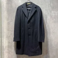 CANALI WOOL COAT ウールコート 48 紺 イタリア カナリ 