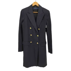 ポロラルフローレン POLO RALPH LAUREN ロング テーラード ダブルブレスト 金ボタン ブレザー ジャケット レディース  4