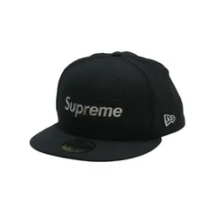 SUPREME シュプリーム 20SS $1M METALLIC BOX LOGO NEW ERA ミリオンダラー メタリック ボックス ロゴ ニューエラ キャップ ブラック 帽子 サイズ7 1/2(59.6) Febz