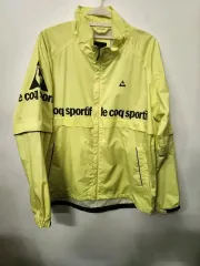 ルコックスポルティフ ゴルフウェア ウィンドブレーカー 蛍光グリーン (L)