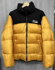 First Down / ファーストダウン ダウンジャケット OU 442500C リバーシブル イエロー ブラック サイズM